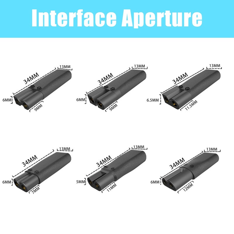 Pinkind Upgraded 9PCS Replacement Shaver Charger Compatible with a Various Types of Electric Hair Clippers, Beard Trimmers, Shavers, Beauty Instruments,Desk Lamps,Purifiers,Charging Cable Type-C Power Cord - Image 3